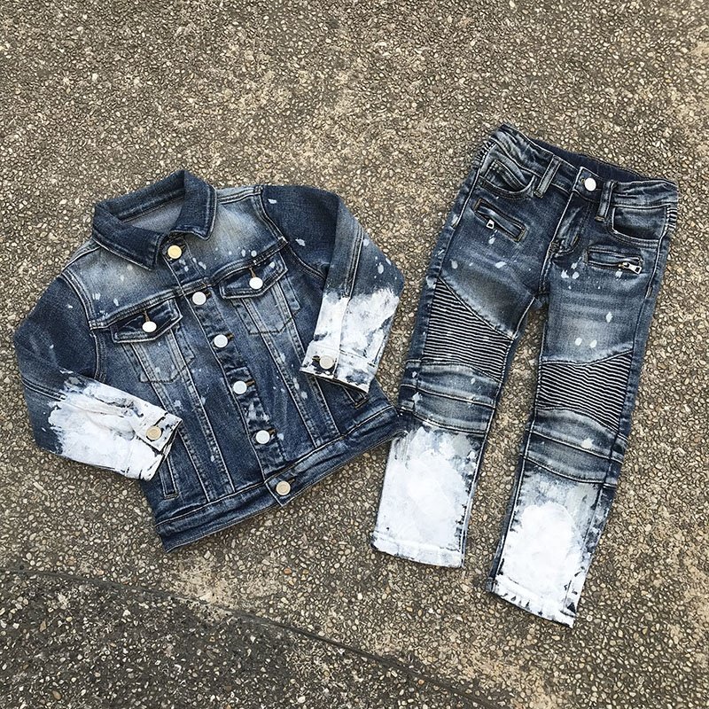 AIPA Boys Youth Kids Jean Sets Boys Jeans Set New Arrival Kids Clothing Jeans For Boys 7 To Years 2021
