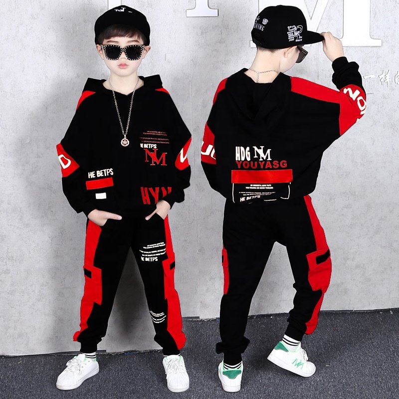 Big Boys Clothing Sets Hip Hop Tracksuit Graphic Hoodies Jogger Pants 4 5 6 7 8 9 10 11 12 13 14 15 Years Old Outfits