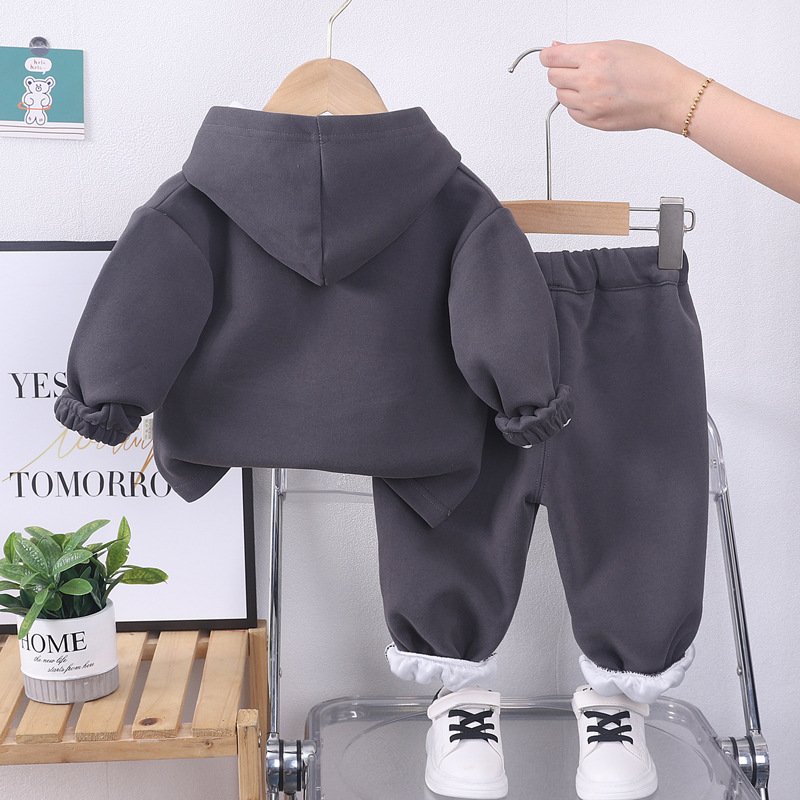Spring Newborn Baby Boys Cartoon Panda Hoodie Long Pants Autumn Loving Boys Clothing Sets 3-4 Years