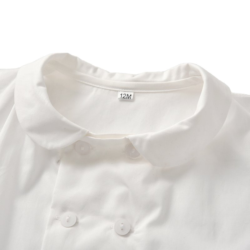Wholesale Summer Kids Set Children Girl Wear Peter Pan Collar Shirt Shorts Boutique Baby Clothes Toddler Boy Clothing Dress Suit