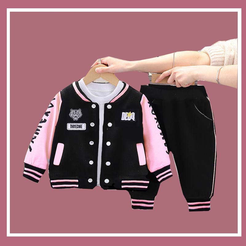 Kids Clothing Boys 0-4Years Spring Autumn Boy Outfits Baseball Uniform Long Sleeve Jacket Pants 2Pcs Children's Clothes A0839