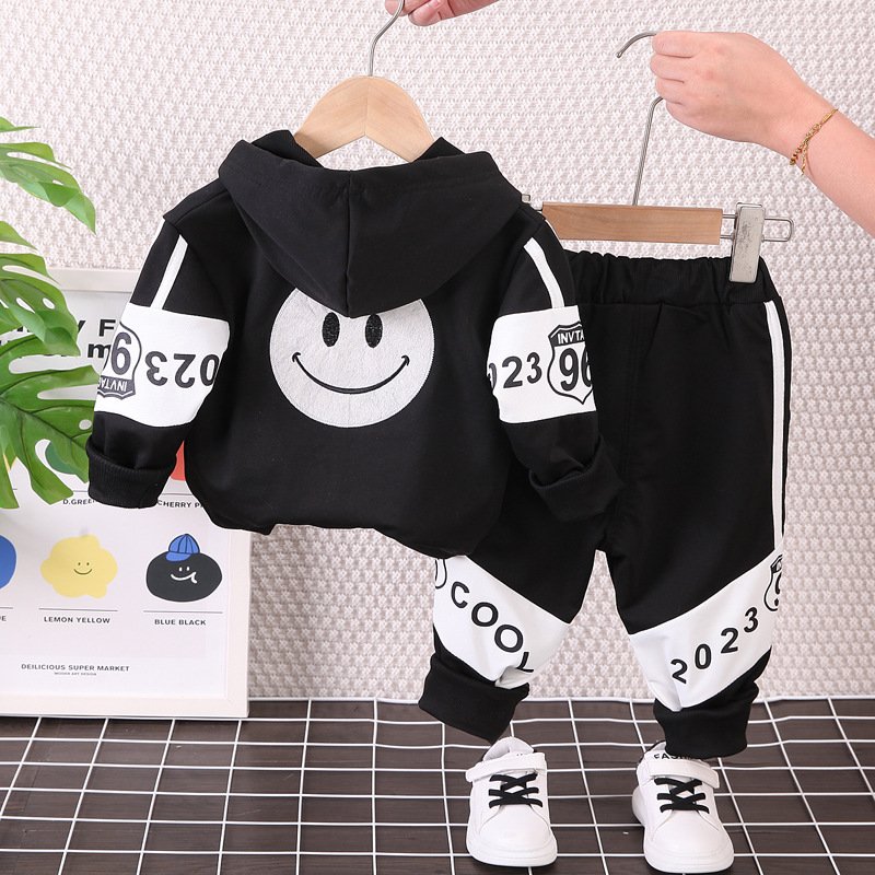 Kids Clothing Boys 0-4Years Spring Autumn Boy Outfits Baseball Uniform Long Sleeve Jacket Pants 2Pcs Children's Clothes A0839