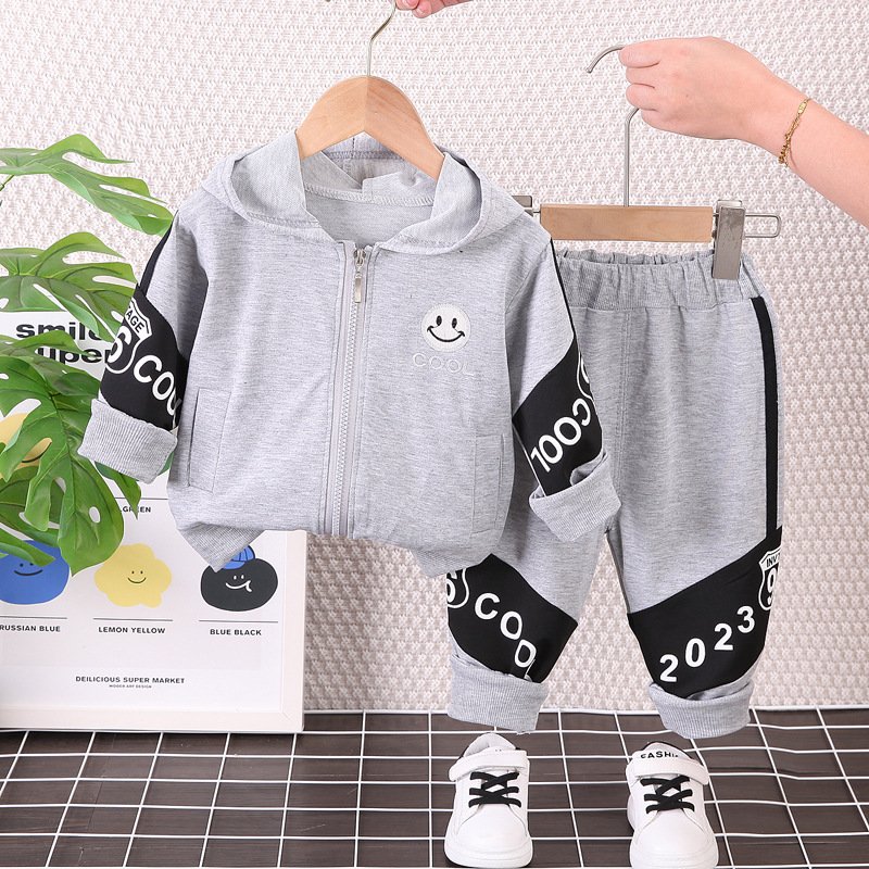 Kids Clothing Boys 0-4Years Spring Autumn Boy Outfits Baseball Uniform Long Sleeve Jacket Pants 2Pcs Children's Clothes A0839