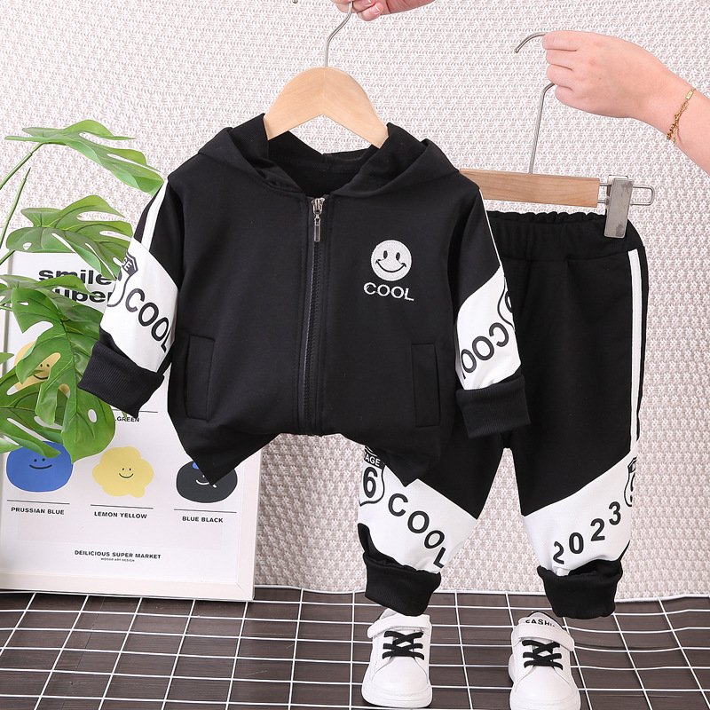 Kids Clothing Boys 0-4Years Spring Autumn Boy Outfits Baseball Uniform Long Sleeve Jacket Pants 2Pcs Children's Clothes A0839