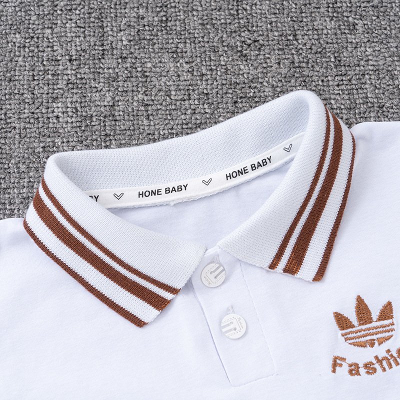 Children's suit new baby children's short sleeve two summer fashion POLO shirt