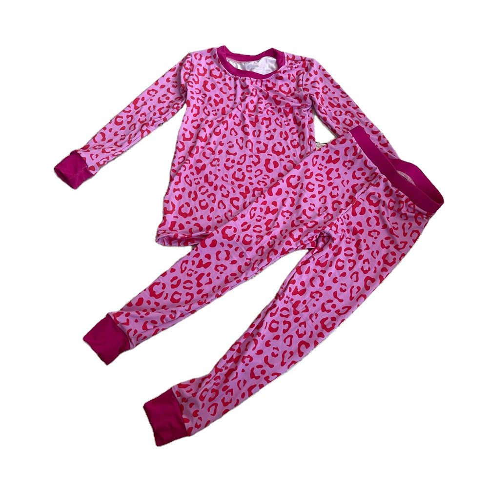 Qingli OEM Hot Sale Infant Baby Clothing Set Bamboo Halloween Outfits Winter Long Sleeve Tops and Pants Outfit