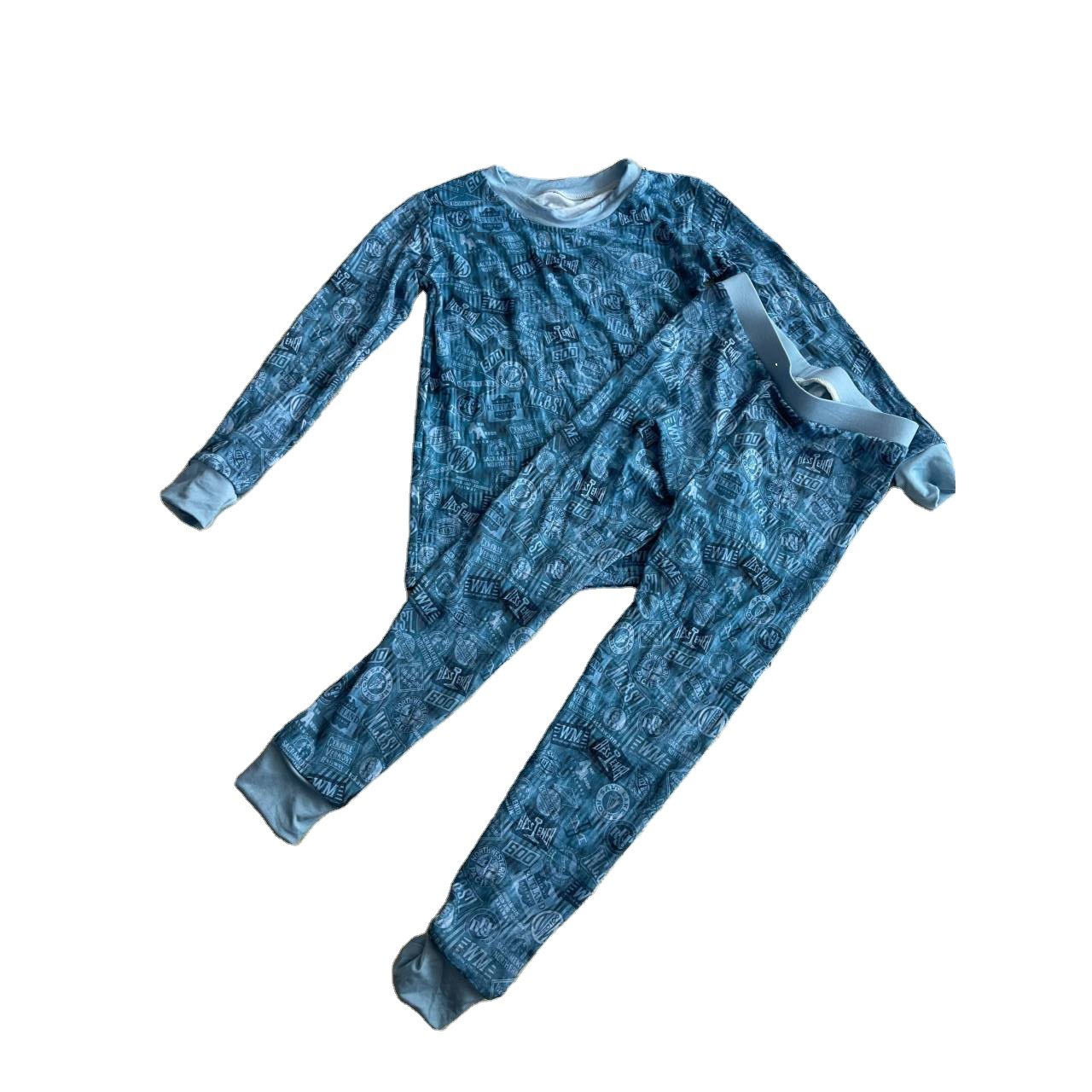 Qingli OEM Hot Sale Infant Baby Clothing Set Bamboo Halloween Outfits Winter Long Sleeve Tops and Pants Outfit