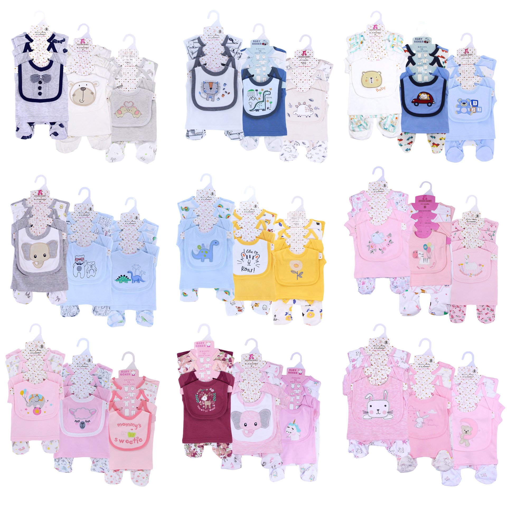 High quality Baby Clothing Sets Organic Cotton Romper 3 Pcs Children Clothes Set Newborn Baby Boy and Girl Knitted