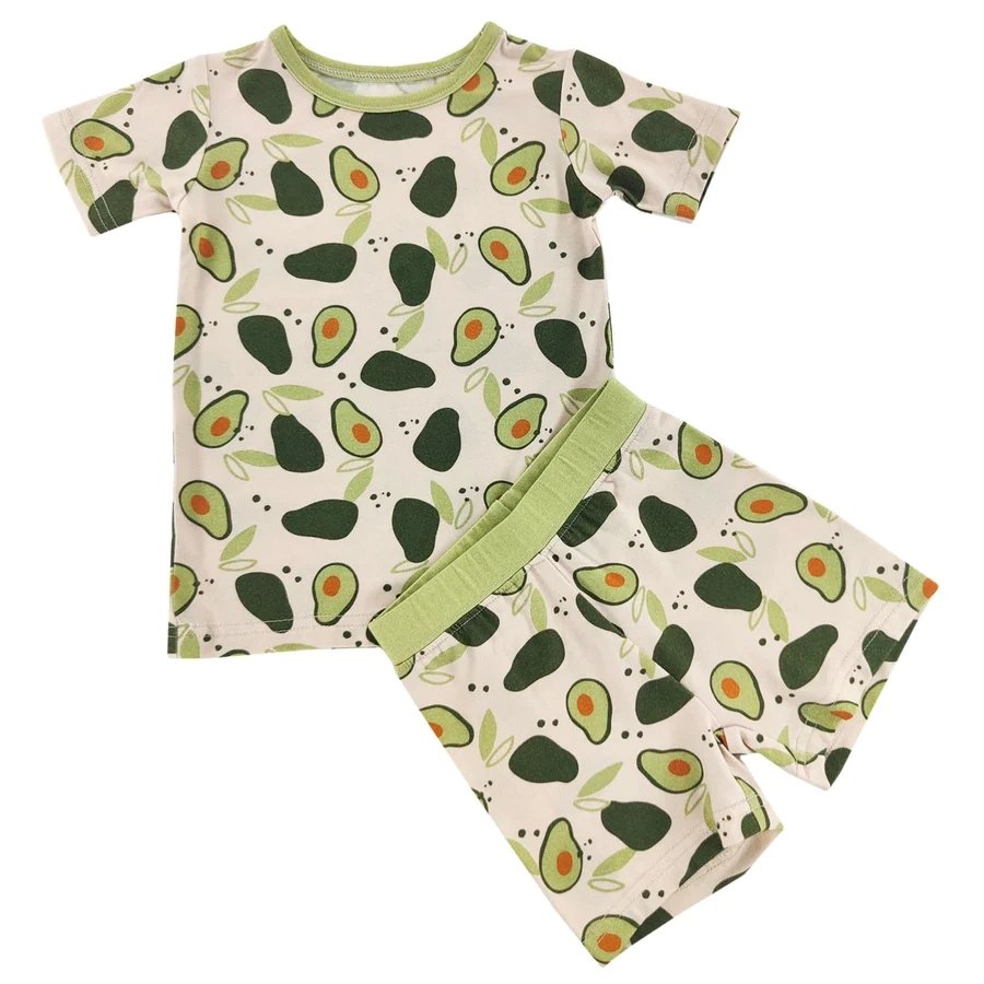 Custom Infant 2 piece Clothing Sets Newborn Clothes Eco Friendly Bamboo Baby Shorts Sets