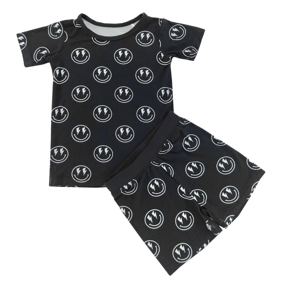 Custom Infant 2 piece Clothing Sets Newborn Clothes Eco Friendly Bamboo Baby Shorts Sets
