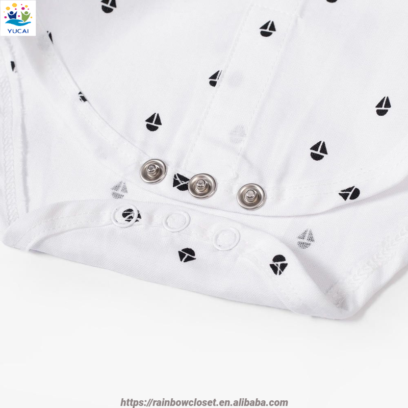 Short-Sleeved White Shirt Romper Set for Boys Gentleman Style Formal Clothing with Suspenders and Suit Toddler Clothes