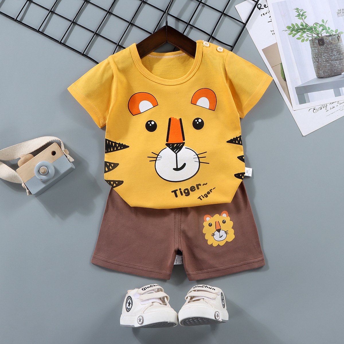 Baby Boy Clothes Casual Baby Girl Clothing Sets Children Sweatshirts Sports T Shirt Shorts Kids Two Piece Short Set