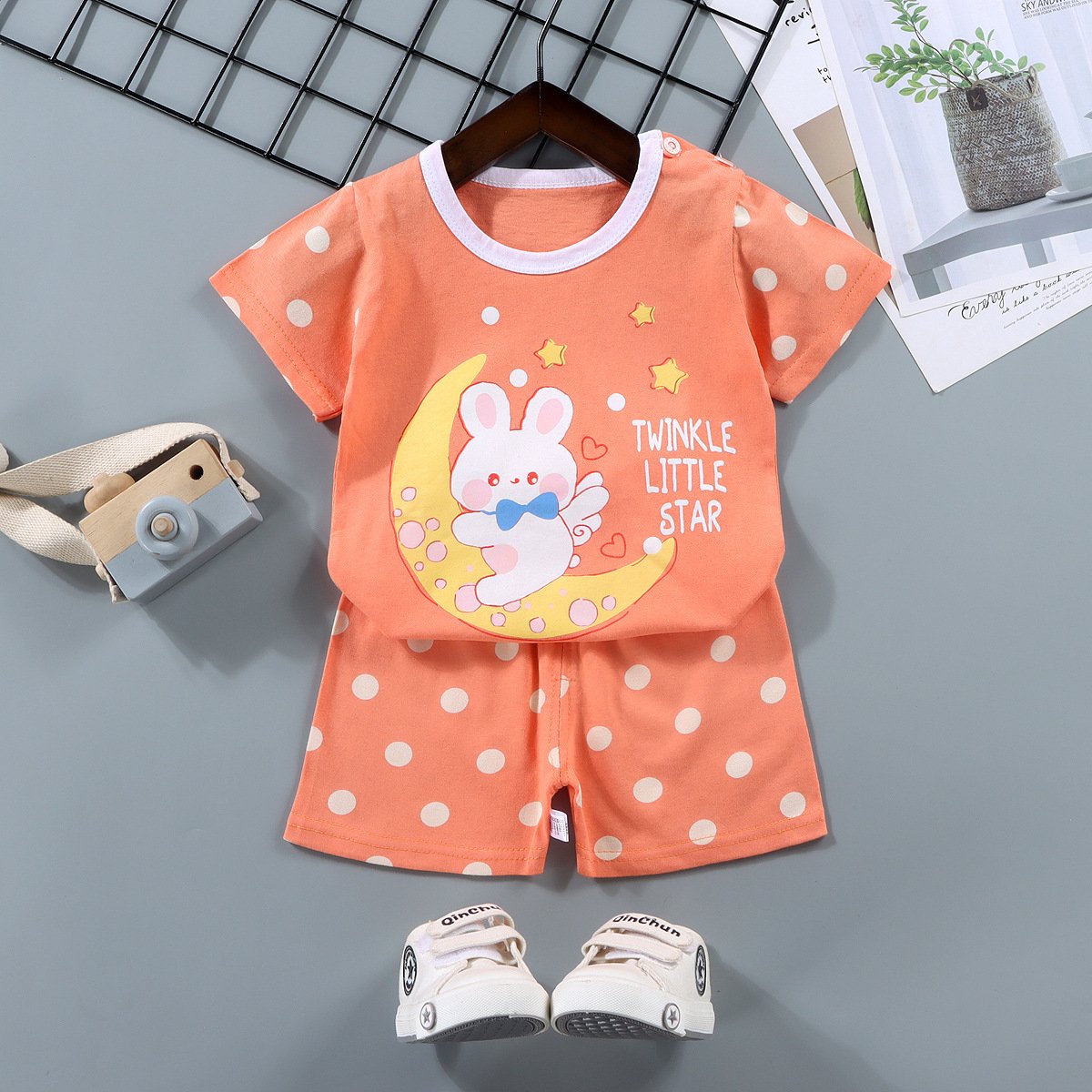 Baby Boy Clothes Casual Baby Girl Clothing Sets Children Sweatshirts Sports T Shirt Shorts Kids Two Piece Short Set