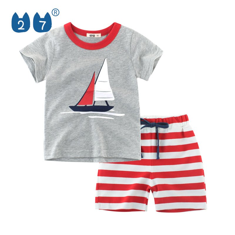 Kids Clothes Set Children's Clothing Casual Bus Design Toddler Boys Clothing Sets