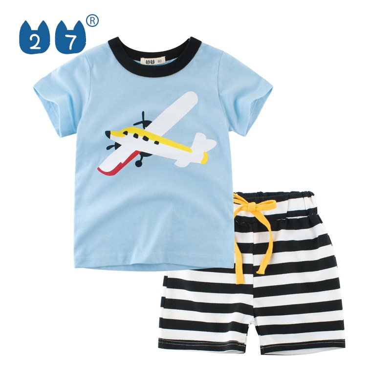 Kids Clothes Set Children's Clothing Casual Bus Design Toddler Boys Clothing Sets
