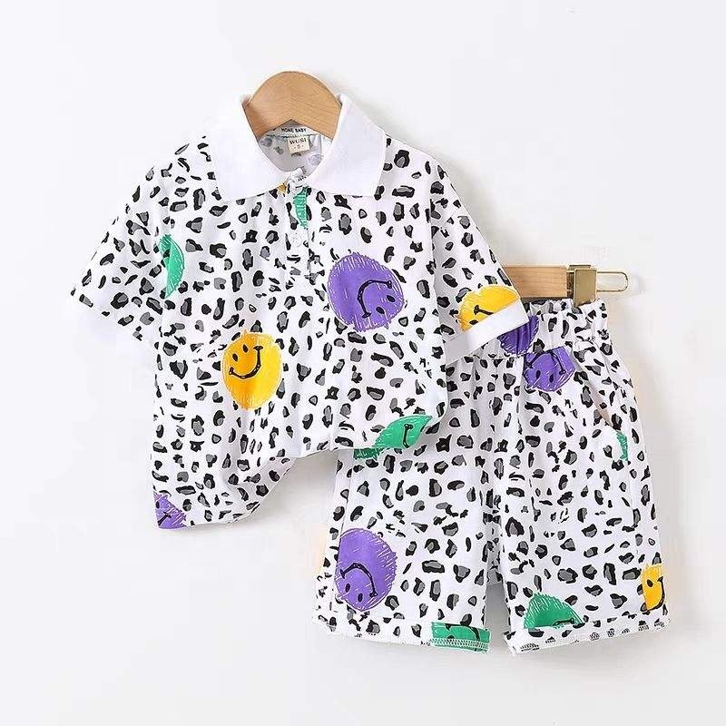 Quality korean style infant clothing summer cool kids clothes baby boys clothing sets