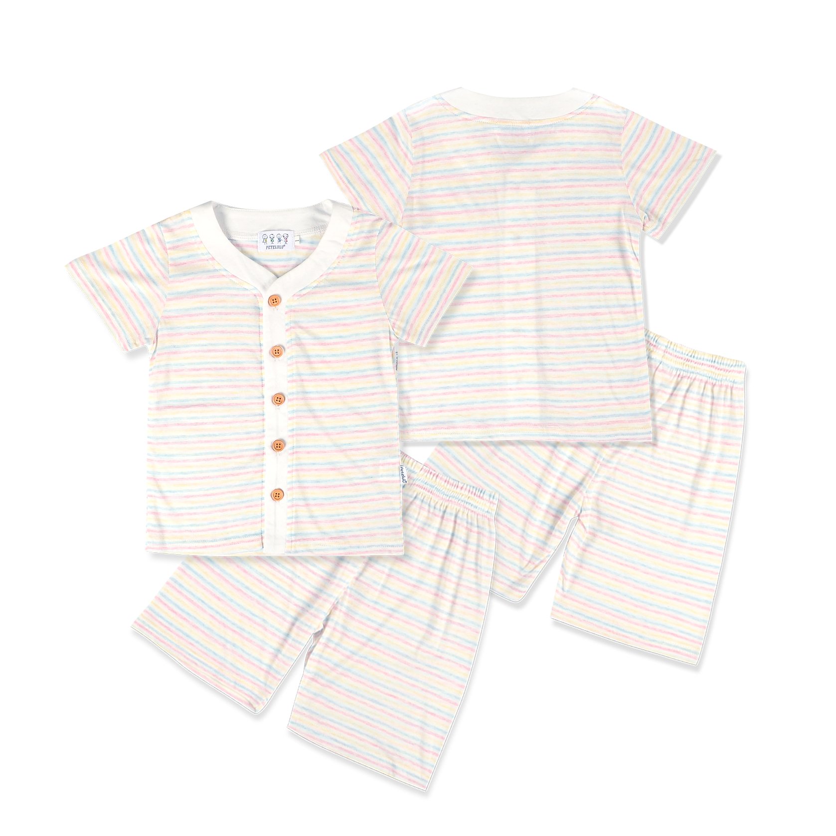 Hot Selling Organic Baby Clothes Casual Baby Sets Two Piece Comfortable Boys Clothing Sets Organic Cotton Short Solid Support