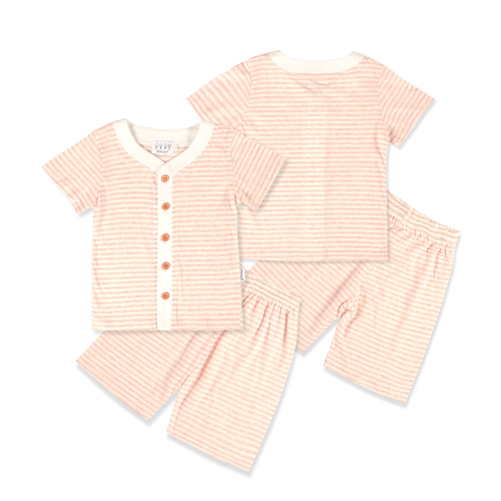 Hot Selling Organic Baby Clothes Casual Baby Sets Two Piece Comfortable Boys Clothing Sets Organic Cotton Short Solid Support