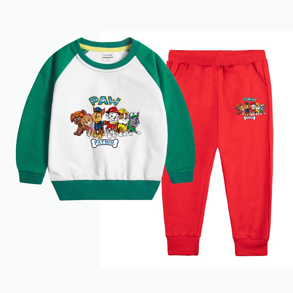kids clothes boys Adorable Cartoon Prints with Long-Sleeve T-Shirts & Pants in Multiple Colors & Sizes boys kids clothing sets
