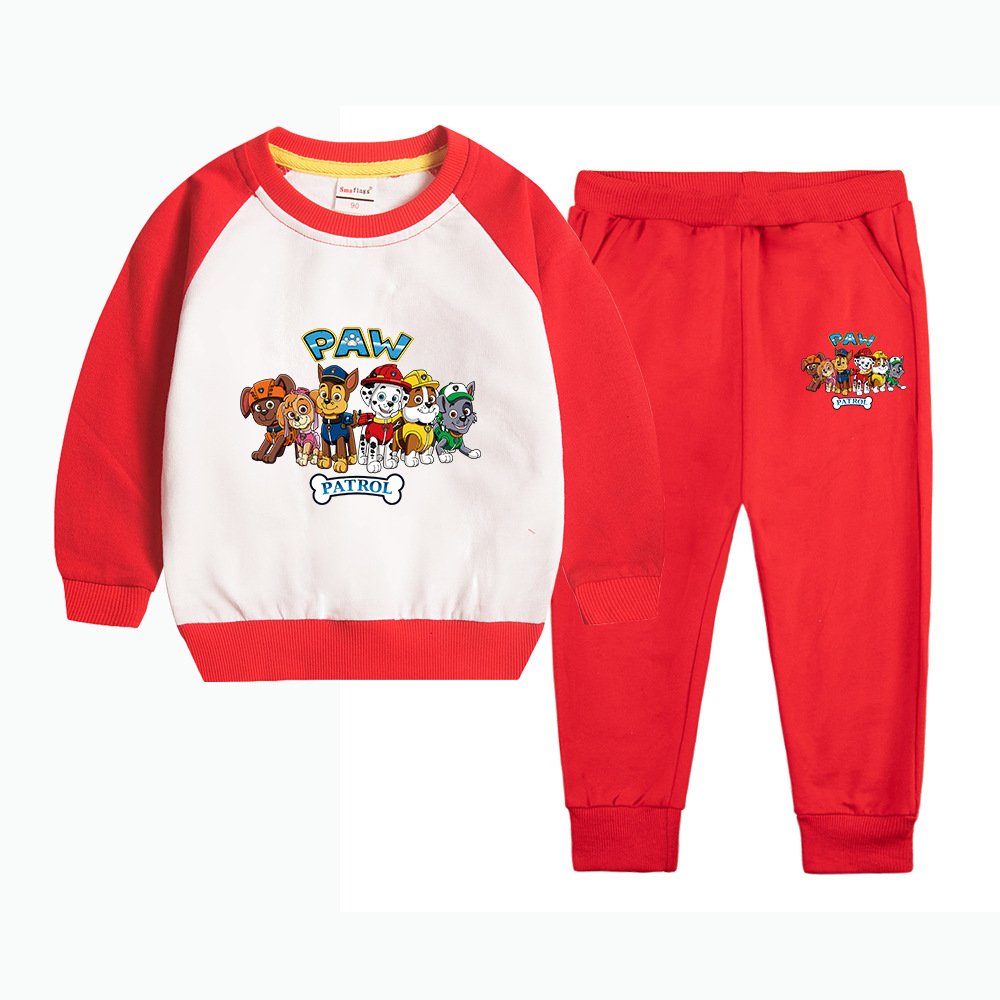 kids clothes boys Adorable Cartoon Prints with Long-Sleeve T-Shirts & Pants in Multiple Colors & Sizes boys kids clothing sets