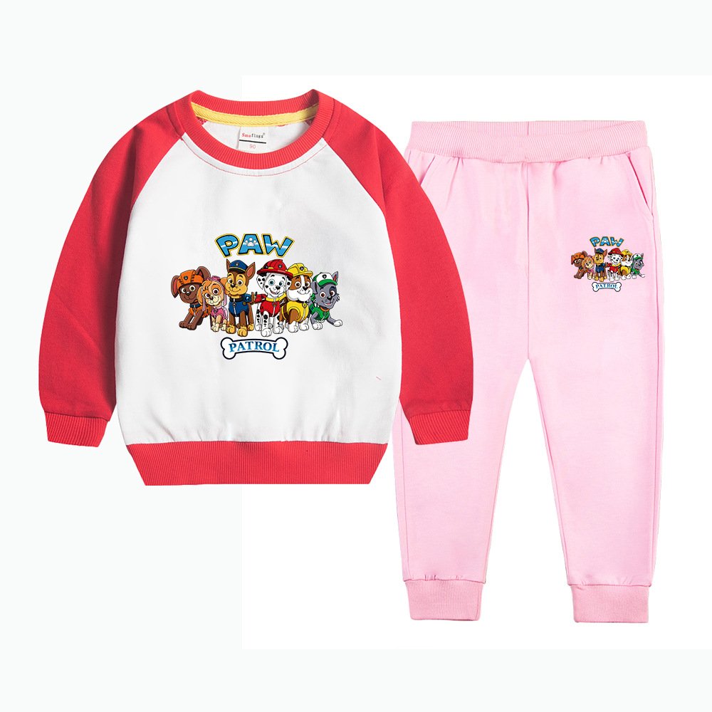 kids clothes boys Adorable Cartoon Prints with Long-Sleeve T-Shirts & Pants in Multiple Colors & Sizes boys kids clothing sets