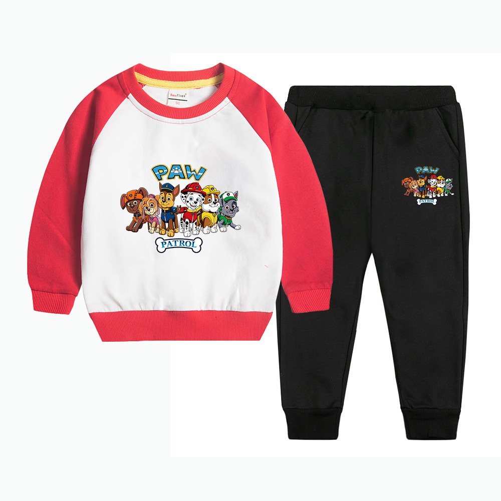 kids clothes boys Adorable Cartoon Prints with Long-Sleeve T-Shirts & Pants in Multiple Colors & Sizes boys kids clothing sets