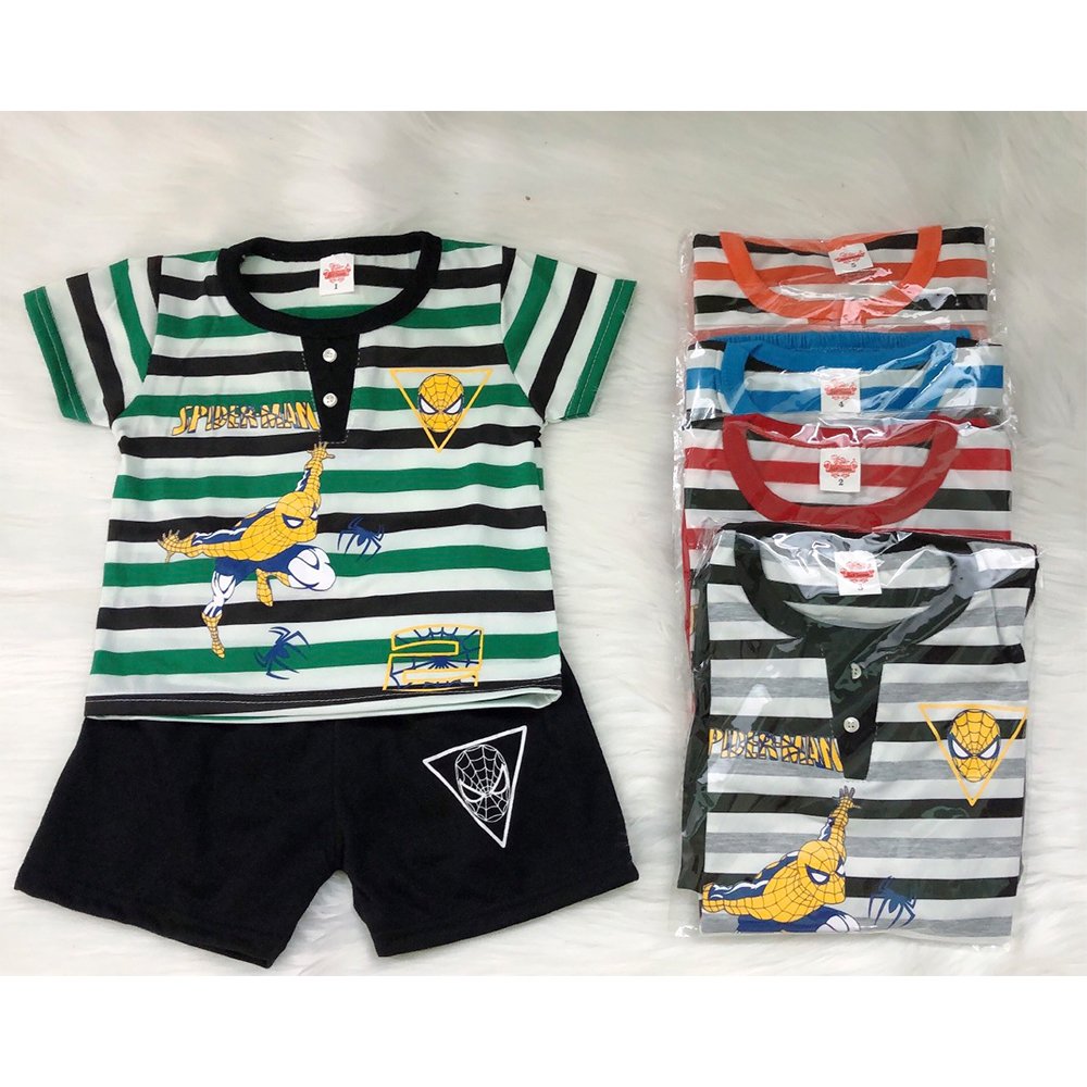 Fashion kids summer clothing set boys striped suit kids cute suit