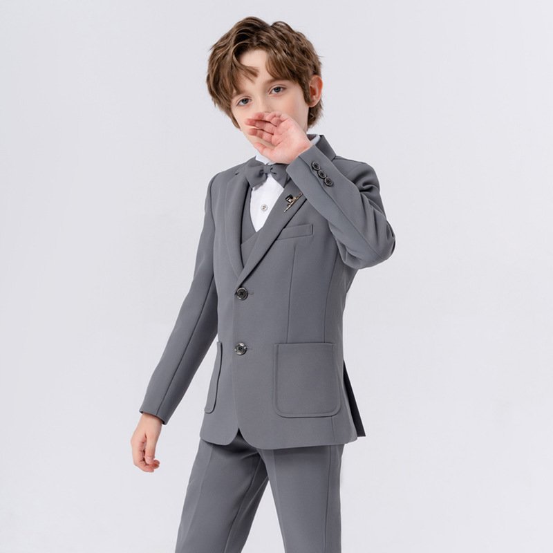 Luxury Kids Party Wear Dresses Boys Blazer Suit Set Wedding Polyester Party Dress Suits Tuxedo Gentleman Children oversize Suits