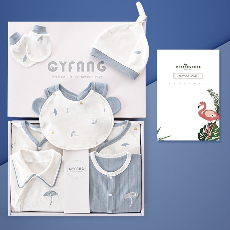 Spring Summer 0-6 Months 100% Cotton Newborn Clothes Baby Boys Girls Gift Set Jumpsuits Baby Clothes Gift Set