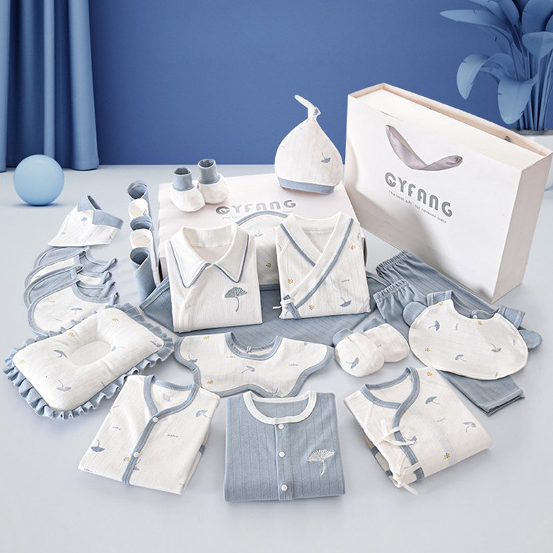 Spring Summer 0-6 Months 100% Cotton Newborn Clothes Baby Boys Girls Gift Set Jumpsuits Baby Clothes Gift Set