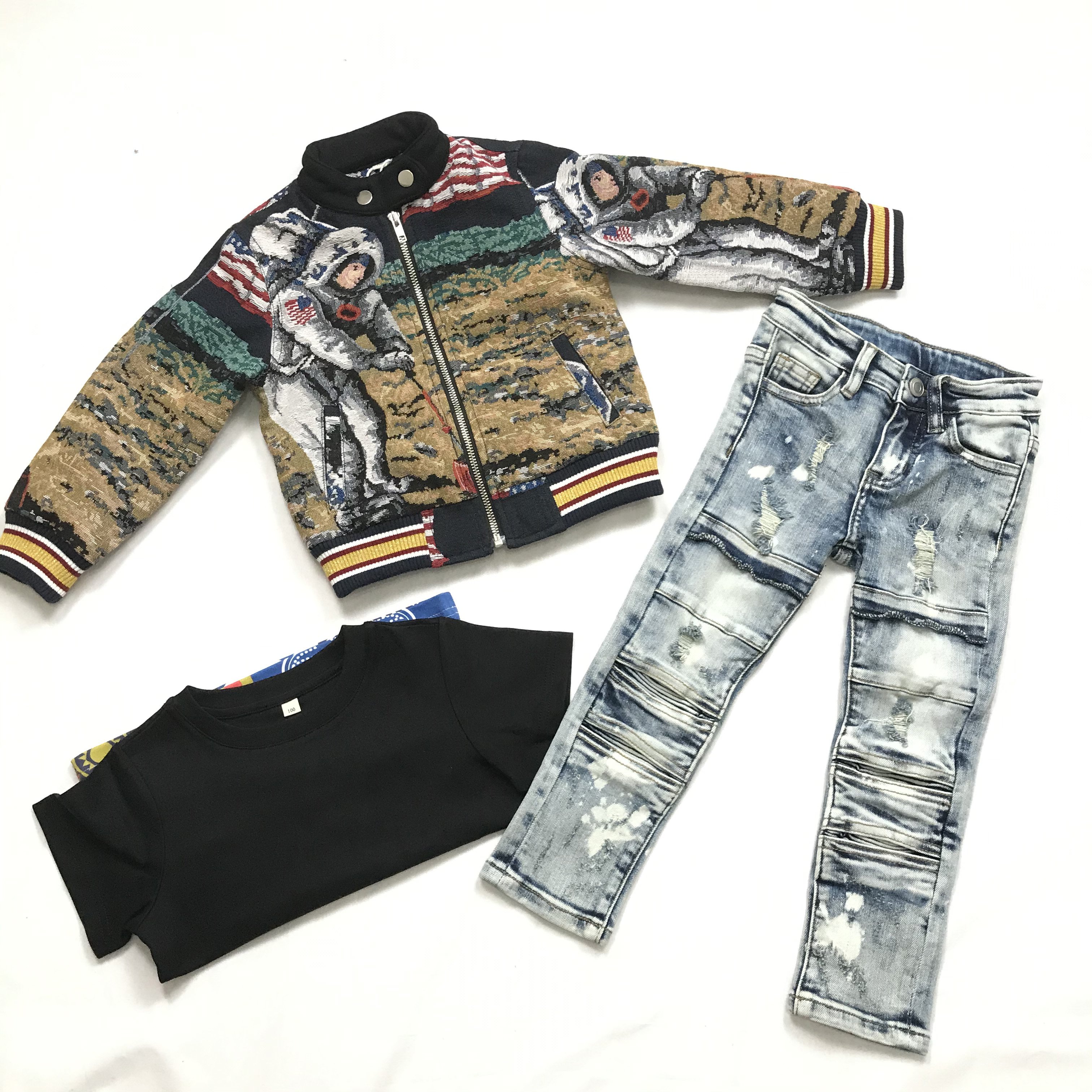 Custom New design children Clothing Sets 3Piece Kids Wear Custom Toddler Clothing Sets For Boys