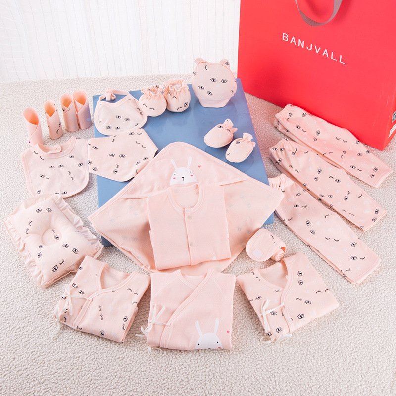 Wholesale Baby Sleepwear Gift Set Newborn Babies Cotton Printed Baby Clothing Sets For Four Season