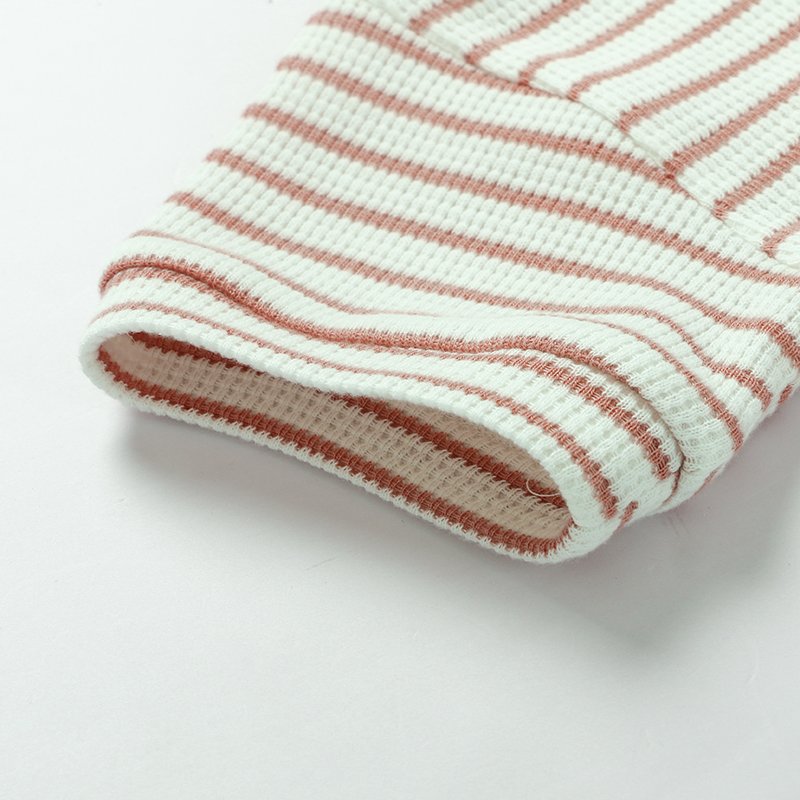 Wholesale Factory Summer Casual ventilate Soft Stripe O-Neck Short Sleeve Elastic Waist Baby Boy Clothing Set