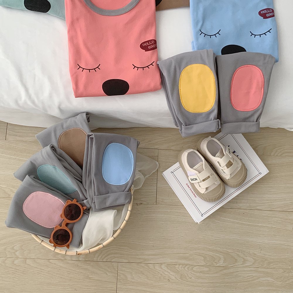 Purorigin Baby Clothing Sets Spring Autumn Children's Long-Sleeved T-Shirt Cartoon Kids Undershirt Casual Home Clothes Pijama