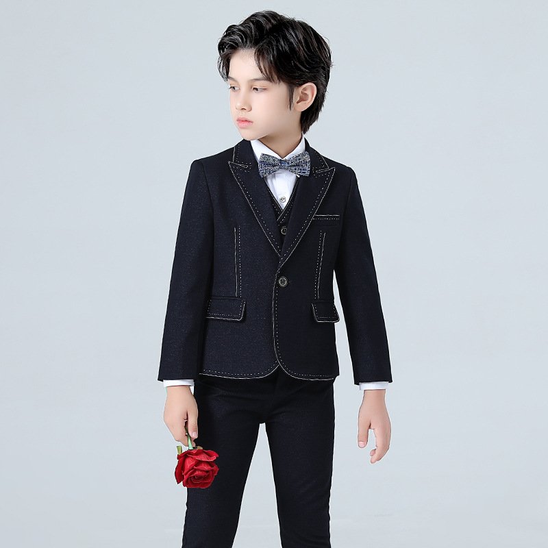High Quality Autumn Children Boys Birthday Party Suits Kids Formal Gentleman Clothing Sets