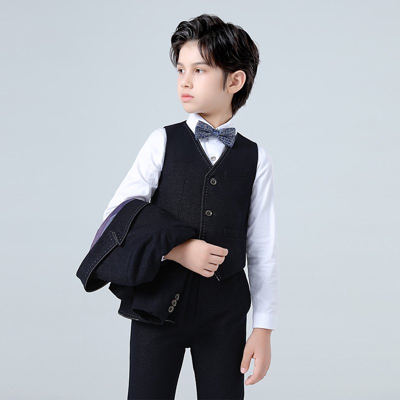 High Quality Autumn Children Boys Birthday Party Suits Kids Formal Gentleman Clothing Sets