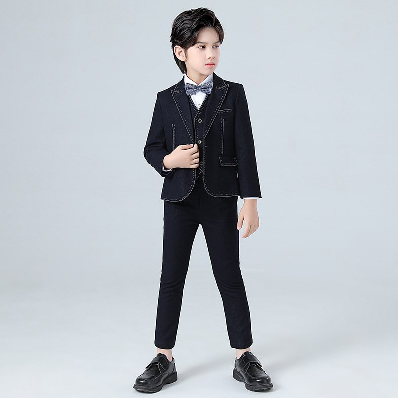 High Quality Autumn Children Boys Birthday Party Suits Kids Formal Gentleman Clothing Sets