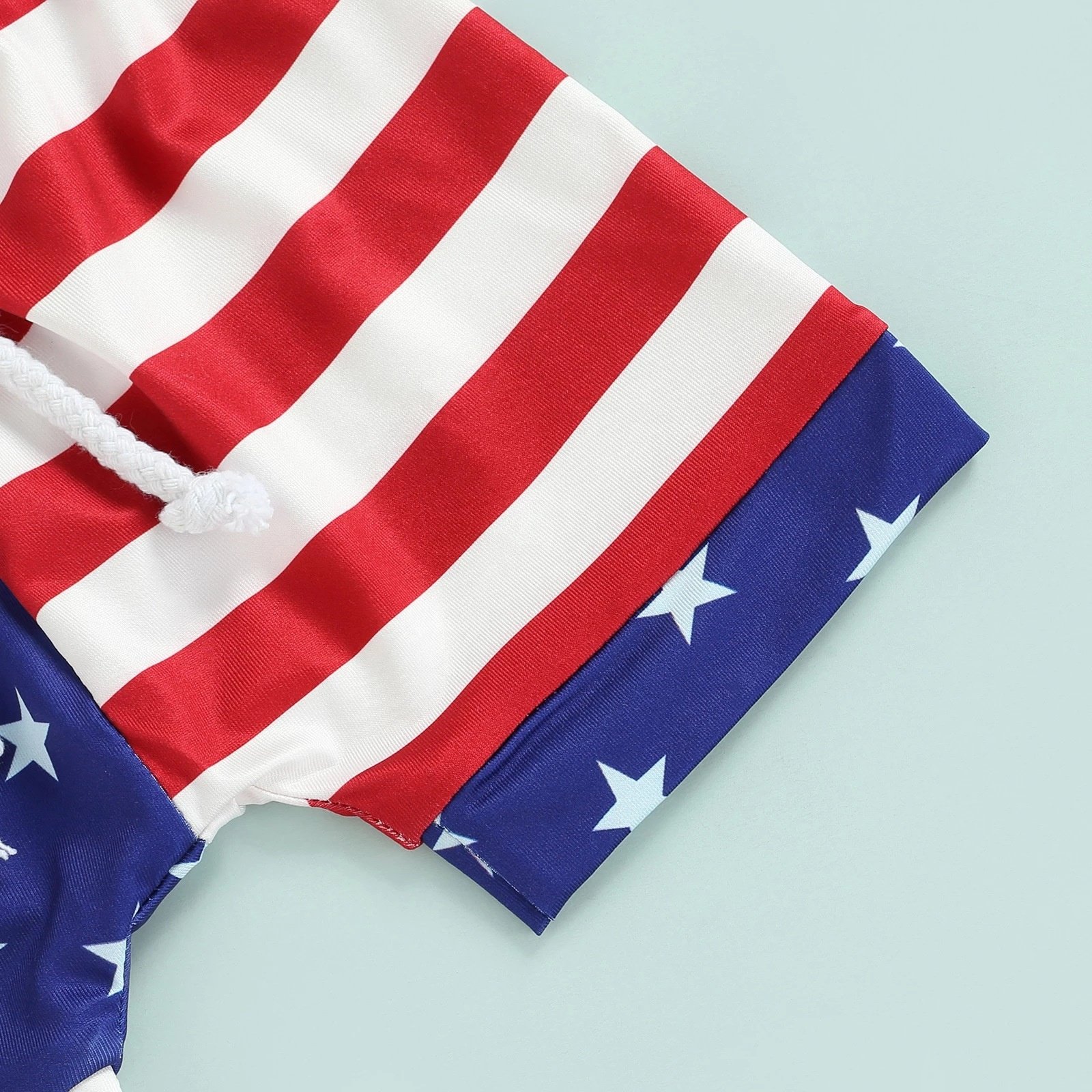 4th of July Baby Boy Clothing Sets Summer Letter Print Clothes Kids Children Independence Day Star and Stripe Shorts Suits