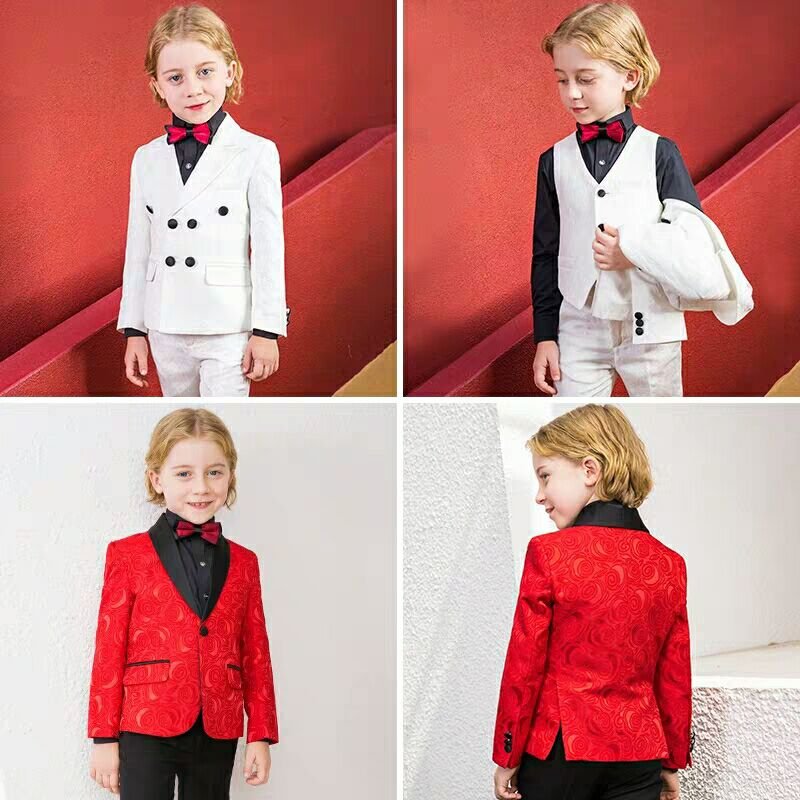 School kid 2 piece set Pants tuxedo jacket pants design Clothes Baby Suit pants kids suit boy suits