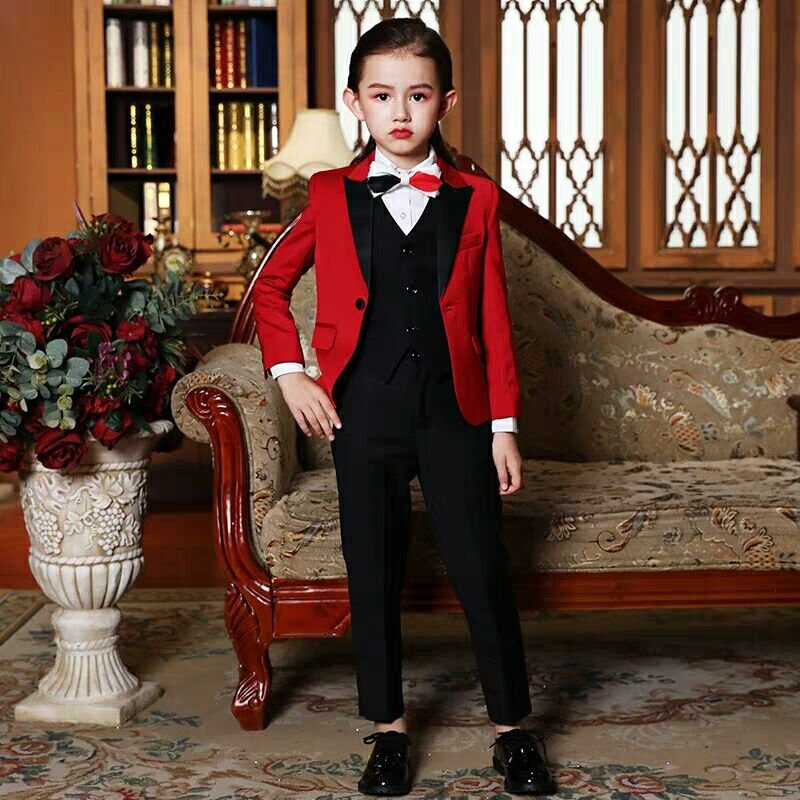 School kid 2 piece set Pants tuxedo jacket pants design Clothes Baby Suit pants kids suit boy suits