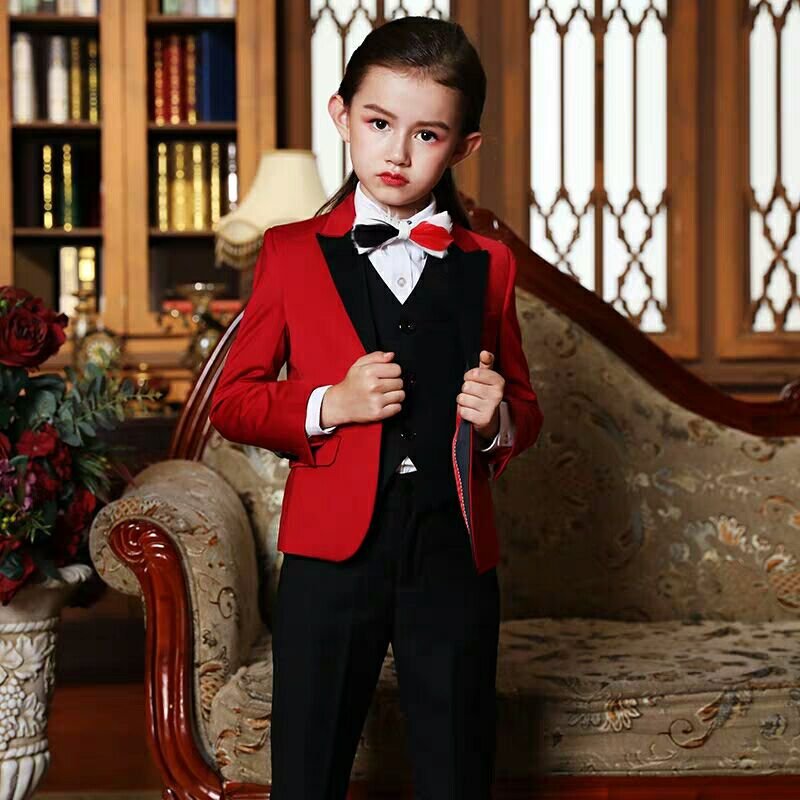 School kid 2 piece set Pants tuxedo jacket pants design Clothes Baby Suit pants kids suit boy suits