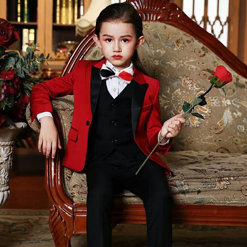 School kid 2 piece set Pants tuxedo jacket pants design Clothes Baby Suit pants kids suit boy suits
