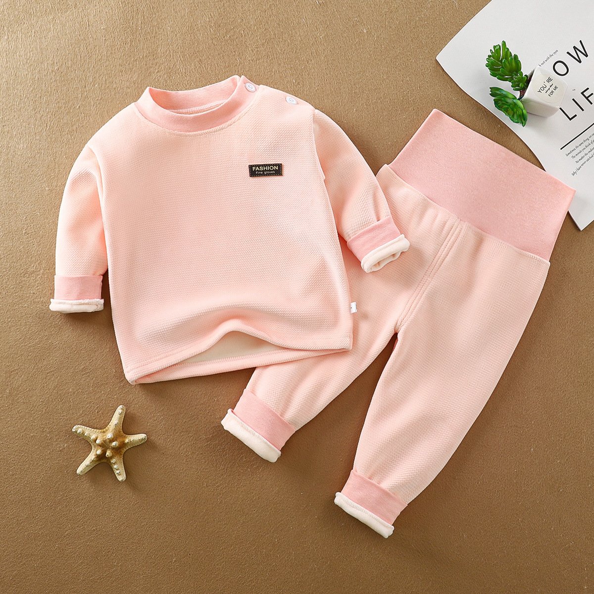 Solid color baby clothing sets wholesale children clothing set baby boy clothes baby clothing sets winter Soft and secure