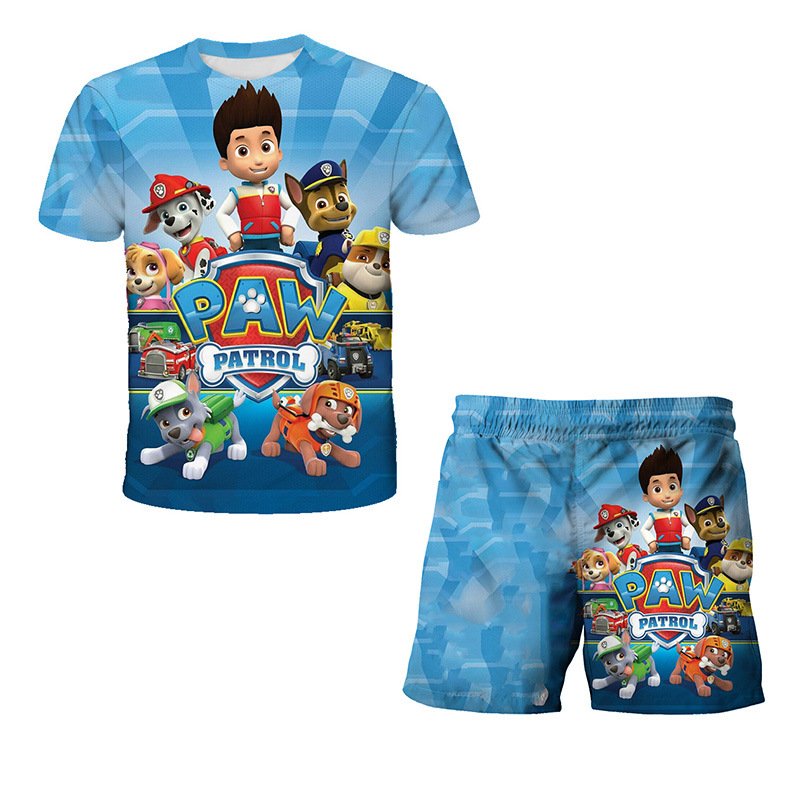 New children's suit Dog Patrol 3D digital print leisure suit