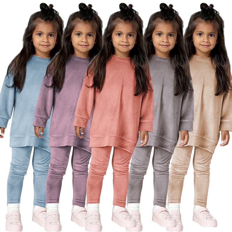 Custom Logo Promotion sweatsuit boys clothing sets girls clothes 12-13 years old kids summer clothing set clothes for winter
