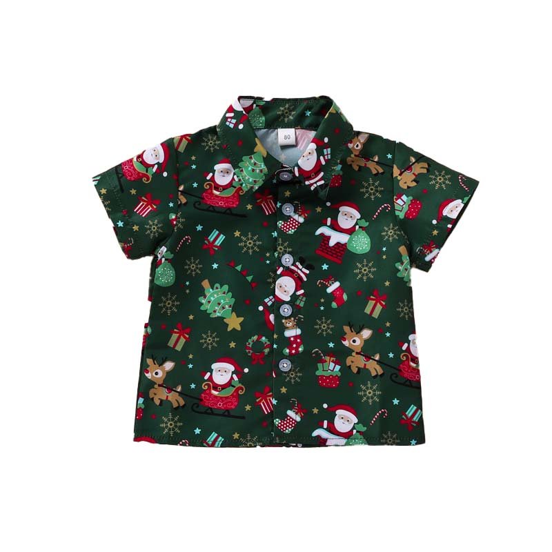 Xmas Festival Clothing Kids Baby Boy Christmas Santa Claus T Shirt Top+Shorts Pants Outfit Clothes Sets