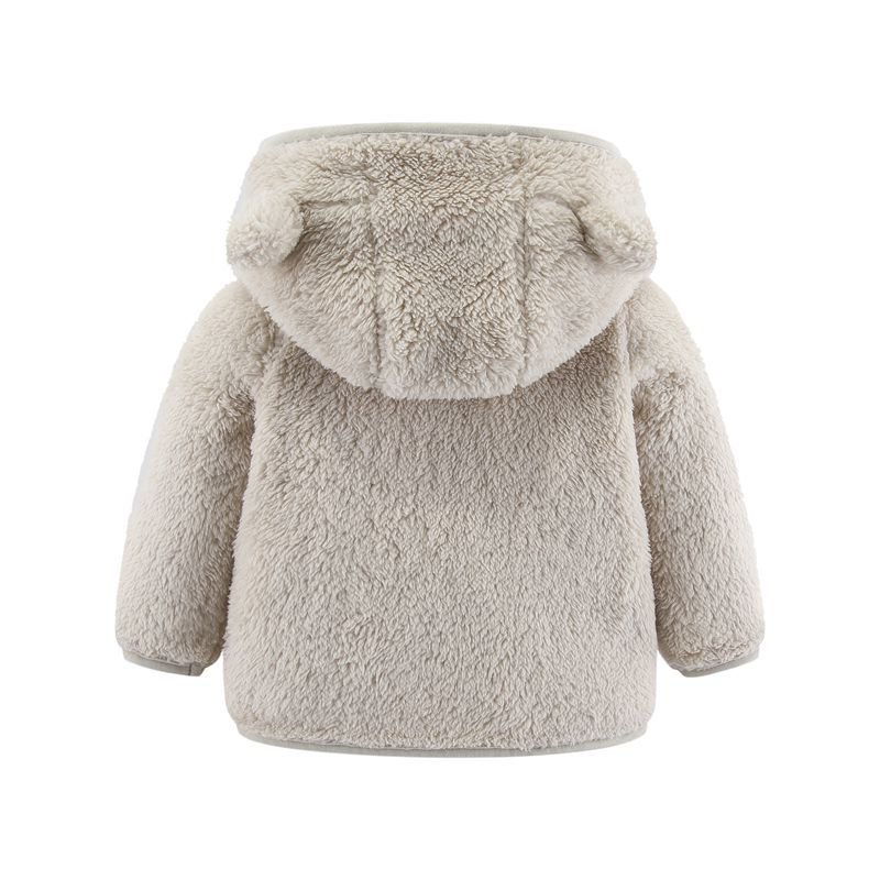 Custom Soft Kids Coat For Spring Sport Winter Fleece Baby Jackets Infant and Toddler Zipper Fleece Jacket Baby Warm Hooded Coat