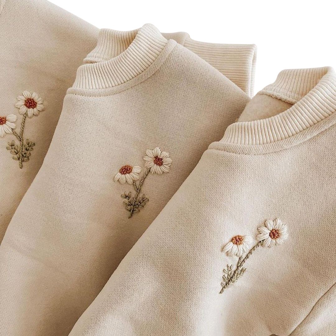 2Pcs Winter Thickening Baby Clothes Set Embroidery Warm Sweatshirt + Pant Baby Boy Tracksuit Toddler Clothes Outfit