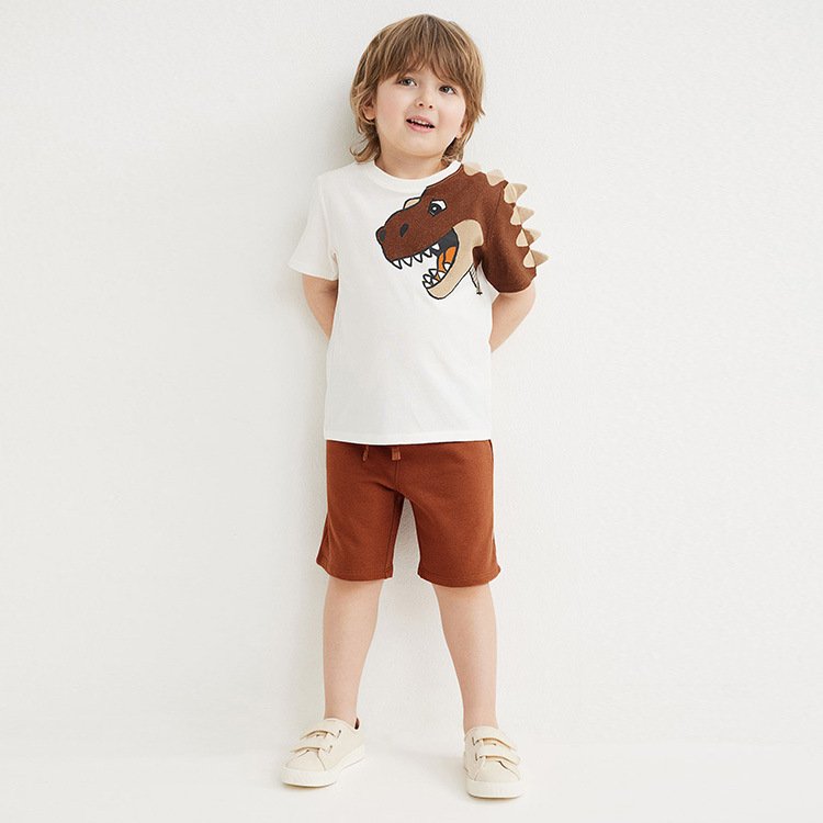 Wholesale Child outfit Kids t- shirt short pants 2 pieces summer toddler boys clothing sets