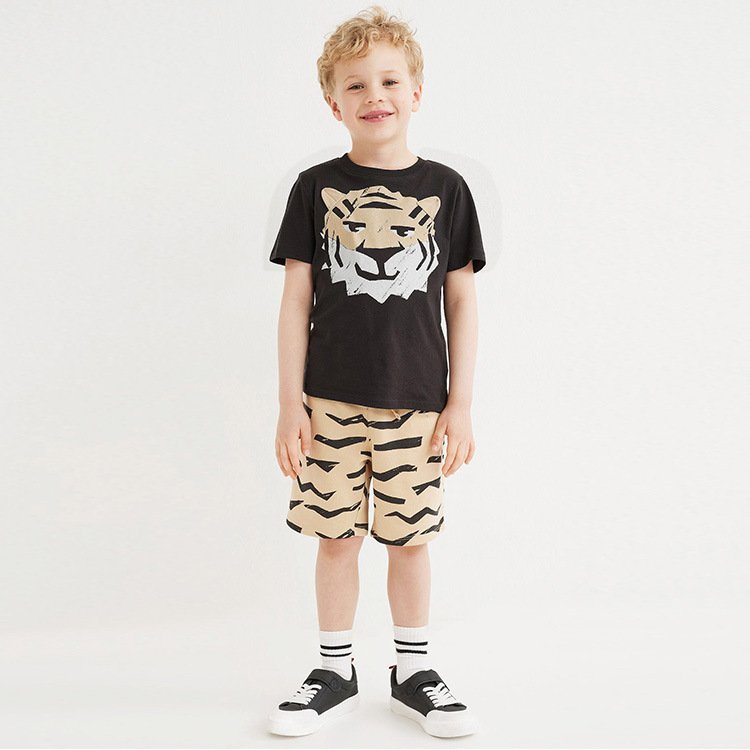 Wholesale Child outfit Kids t- shirt short pants 2 pieces summer toddler boys clothing sets
